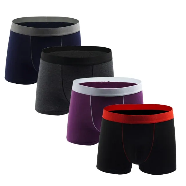 4 Pack Men's Underpants Underwear Boxers Pack Cotton Trunks Boxer shorts