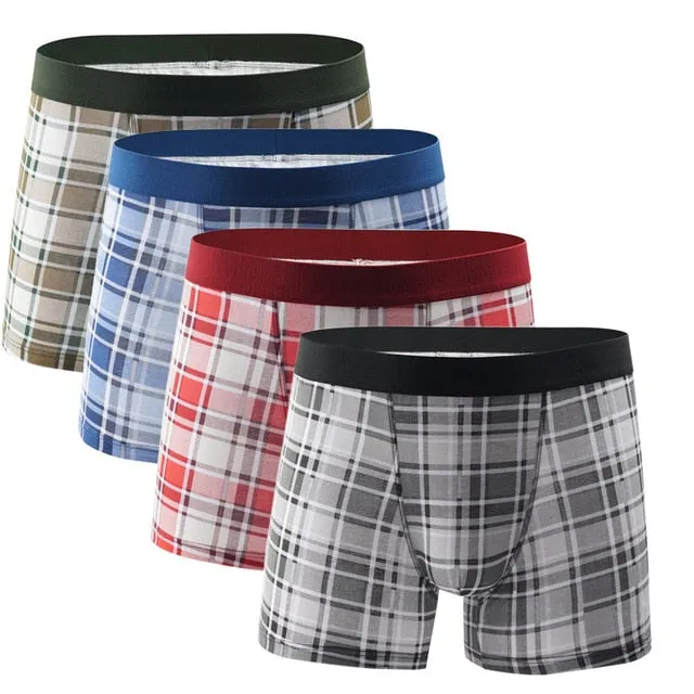 4 Pack Men's Underpants Underwear Boxers Pack Cotton Trunks Boxer shorts