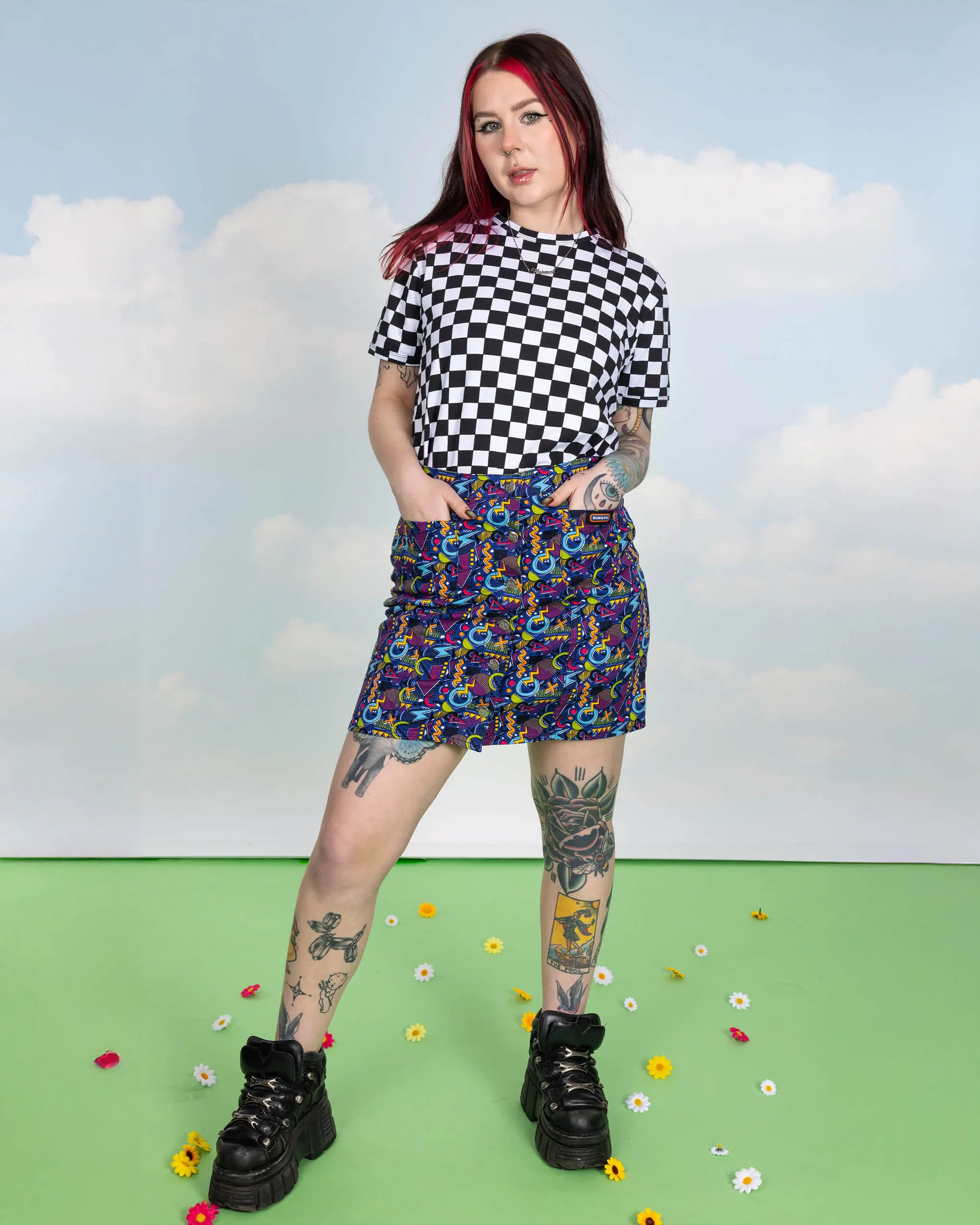 90's Arcade A Line Skirt