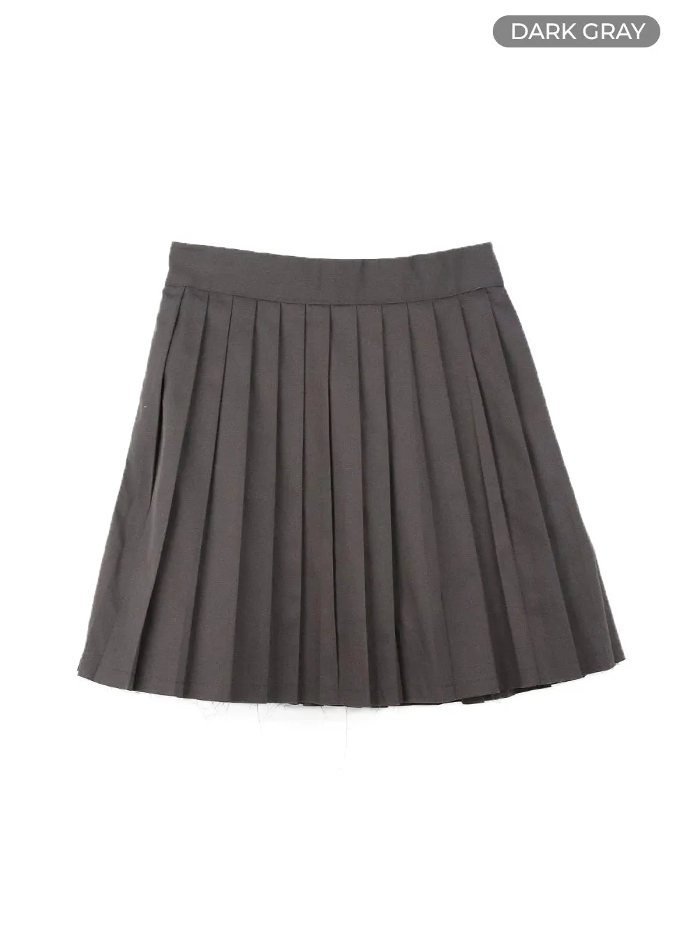 A-Line Pleated Mini Skirt OM422