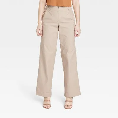 A New Day Women's Straight Chino Pants Stretch