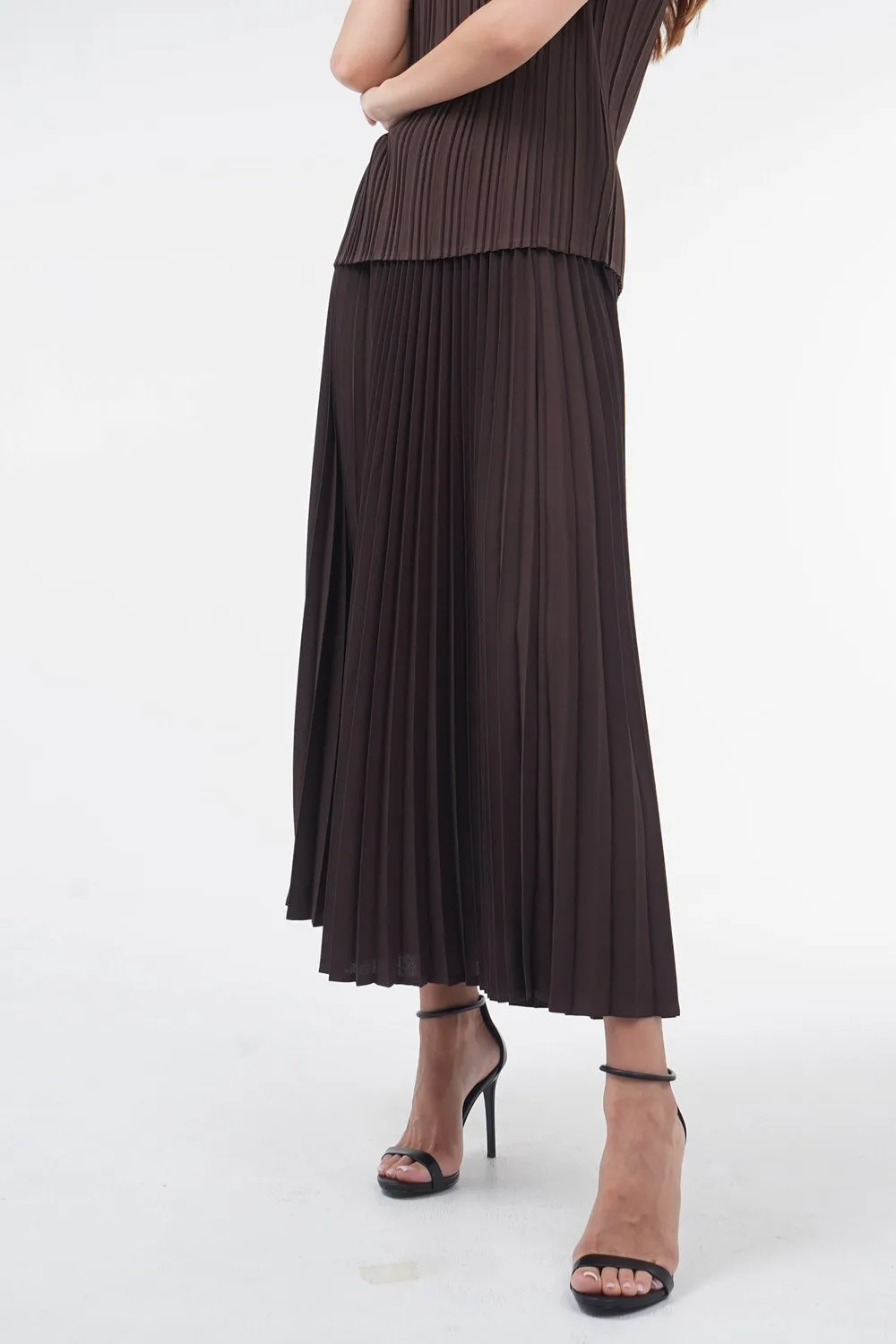 Andrea Big Pleat A-line Skirt (Soft Fabric)