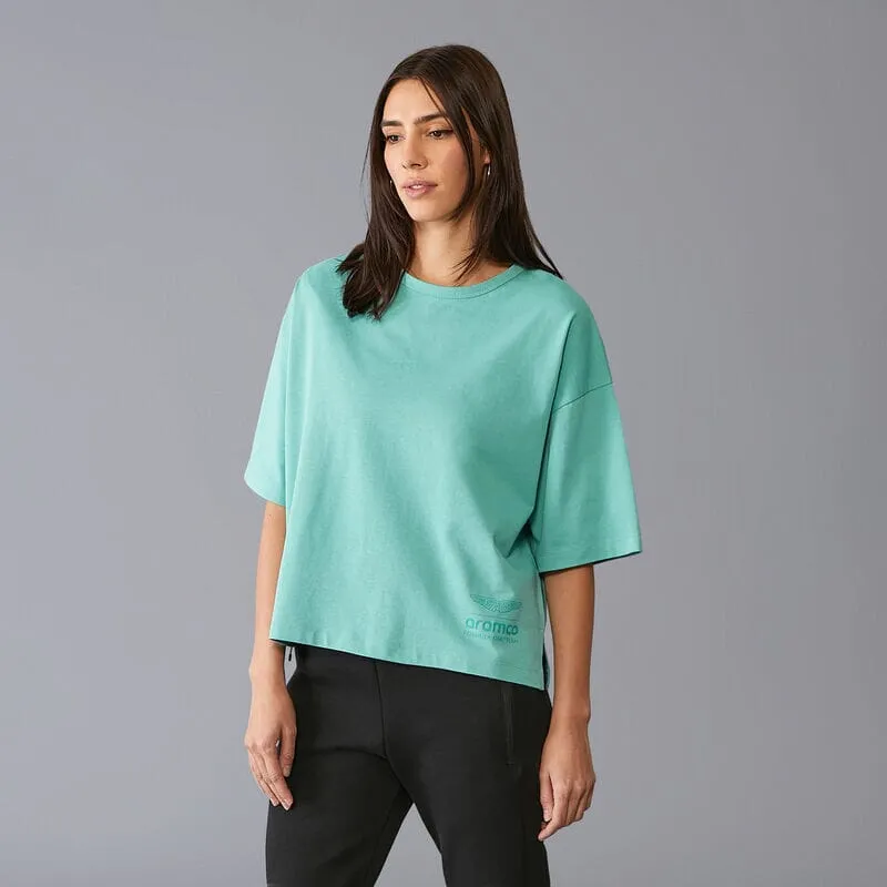 Aston Martin F1 Women's Lifestyle Tonal T-Shirt - Green