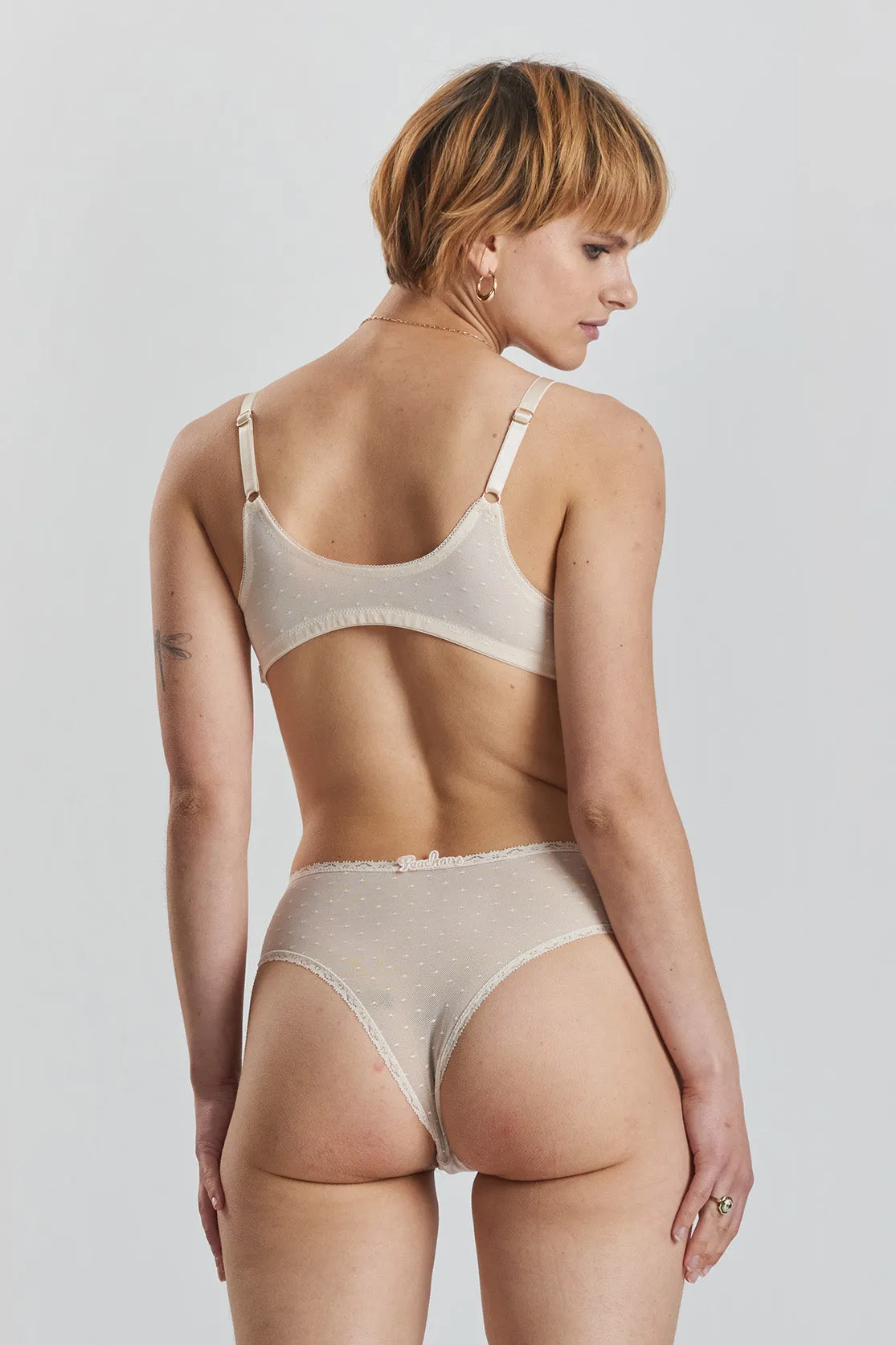 Birch organic-cotton Brazilian briefs - Shoreline Peach