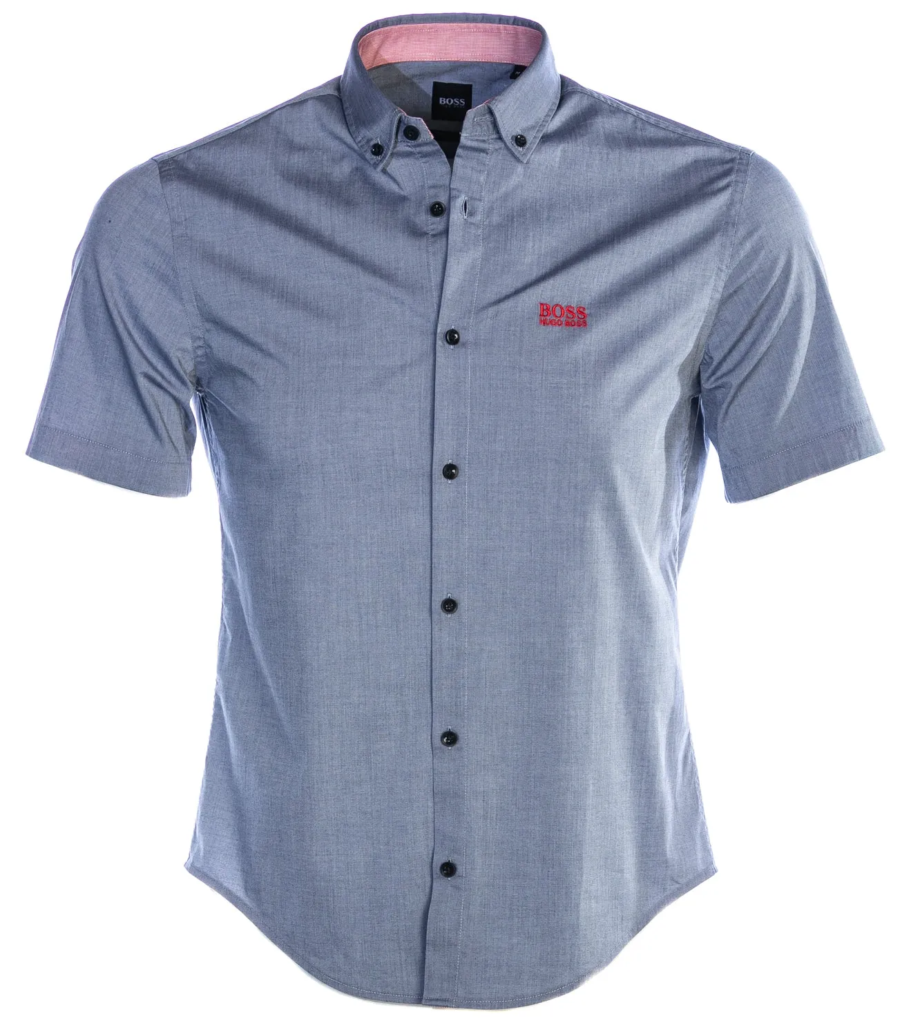 BOSS Biadia_R Short Sleeve Shirt in Navy