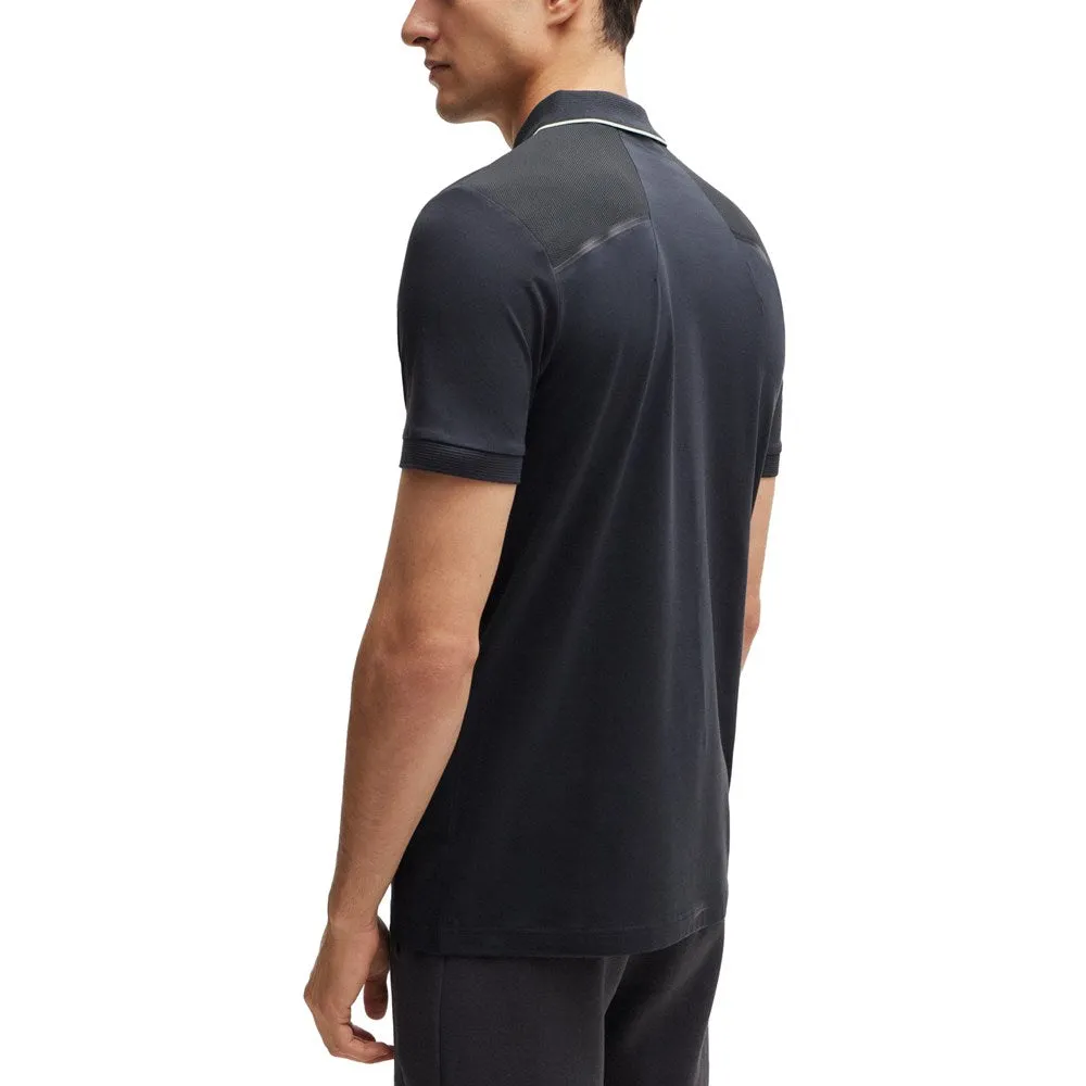 BOSS Philix Slim Fit Golf Shirt - Charcoal