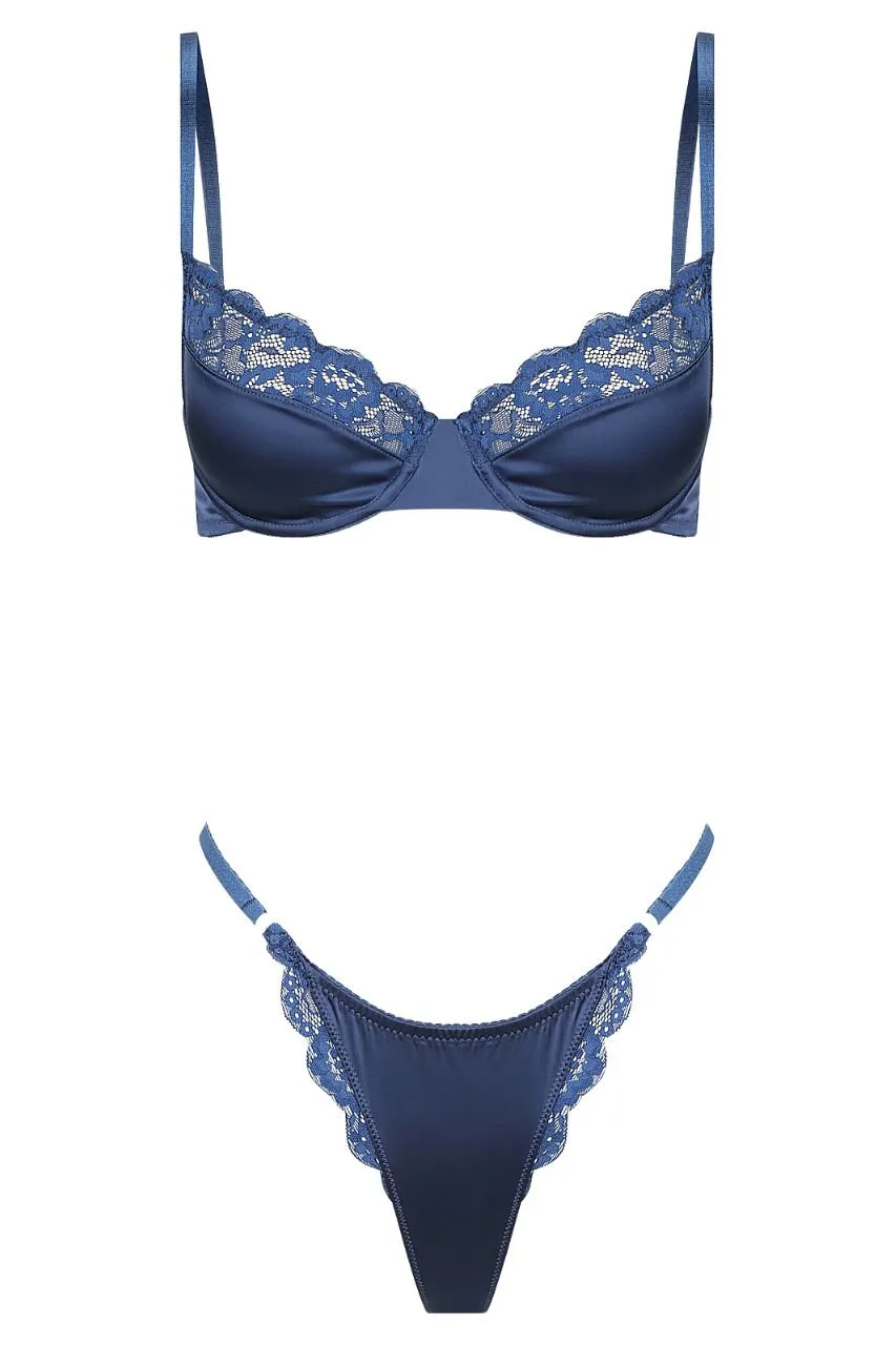 Bowie Thong Set Cobalt