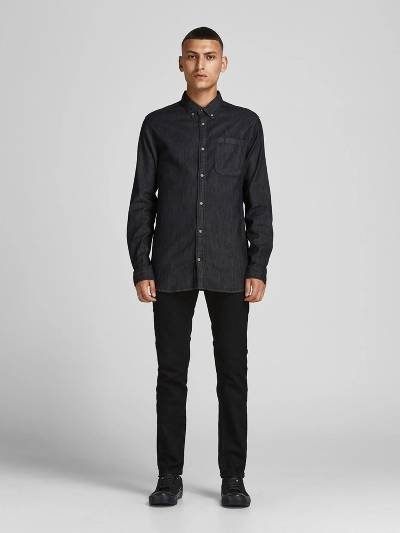 Brook Denim Shirt - Black Denim