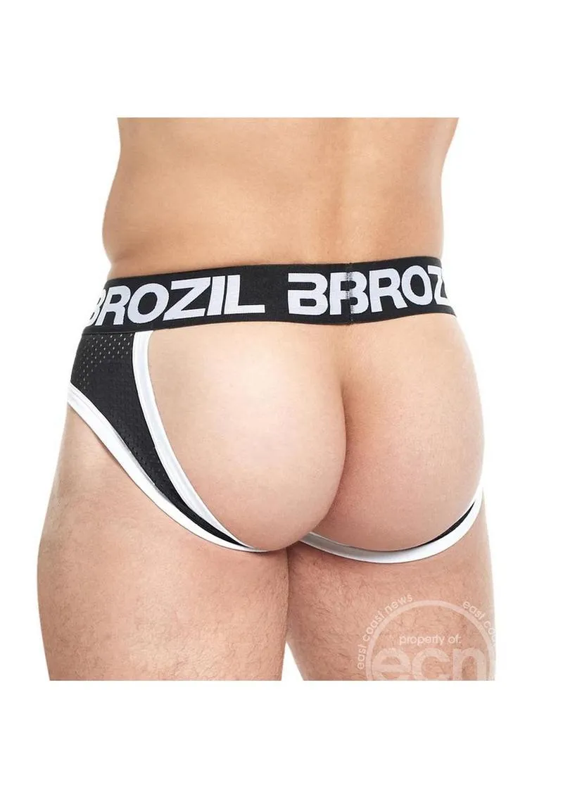 Brozil Ultra Sports Mesh Bulge Brief Black