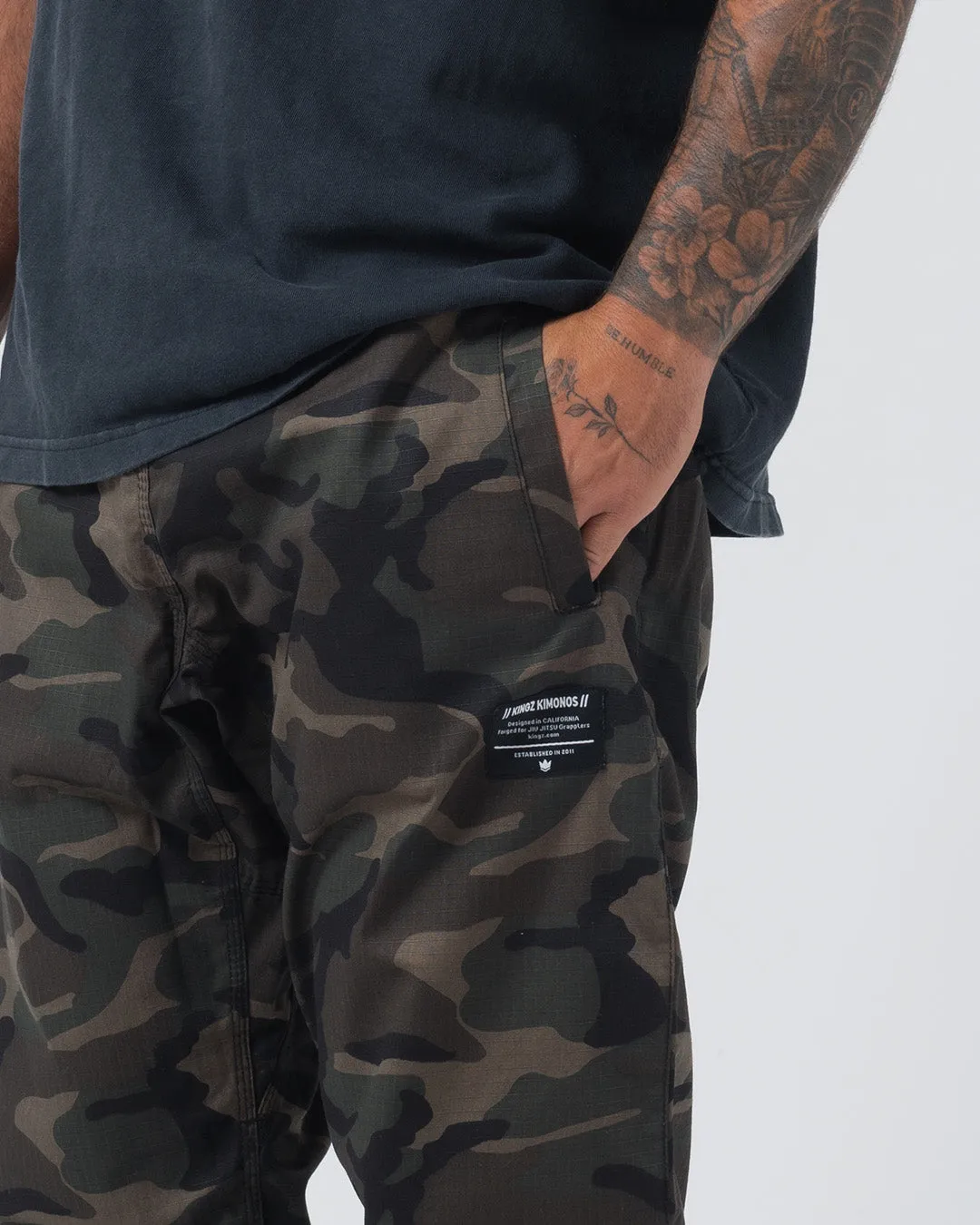 Casual Rip Stop Gi Pant - Camo