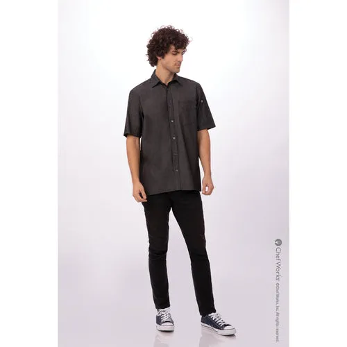 Chef Works SKS002BLK4XL Cook's Shirt