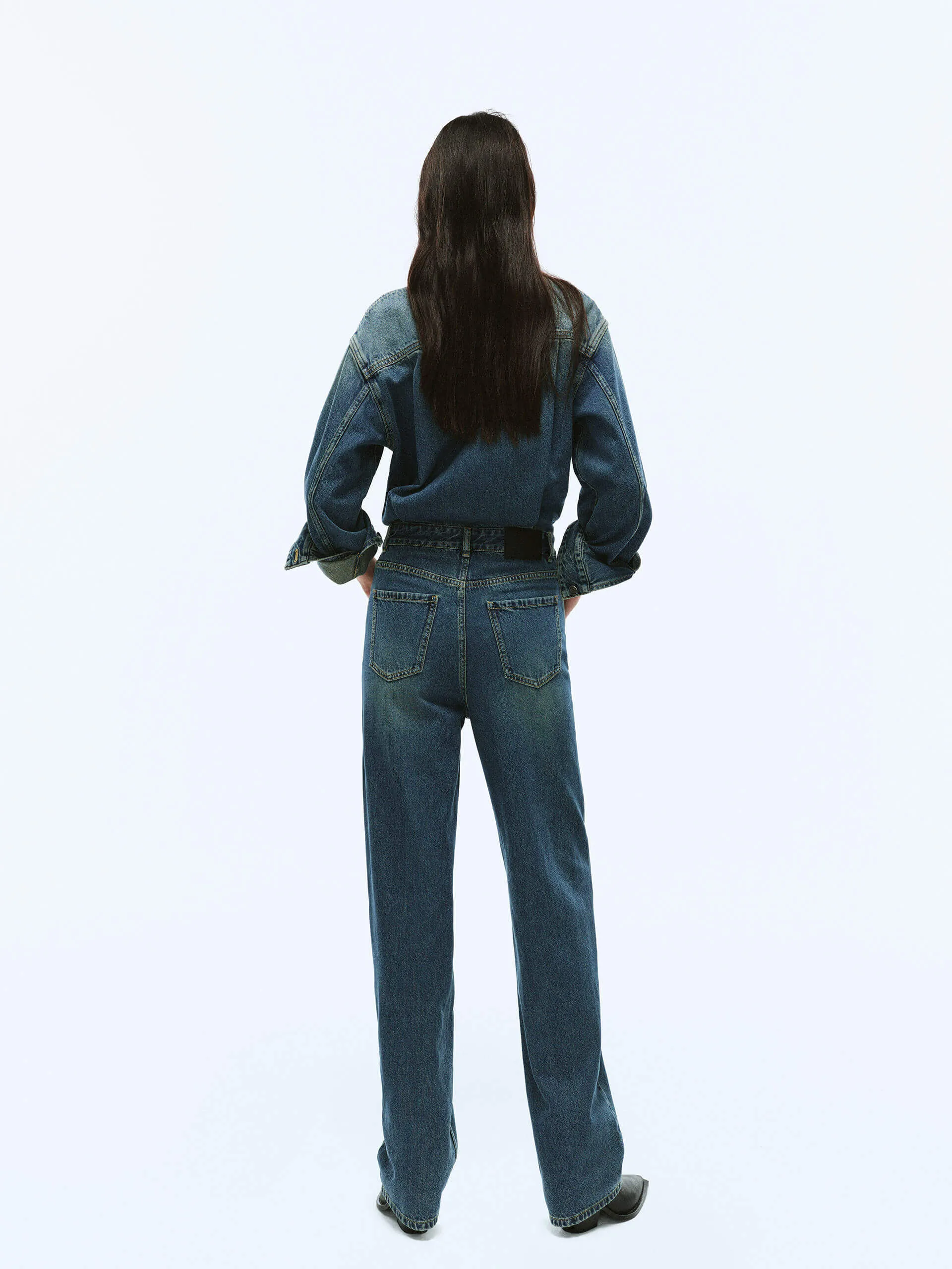 Cotton Denim Jumpsuit