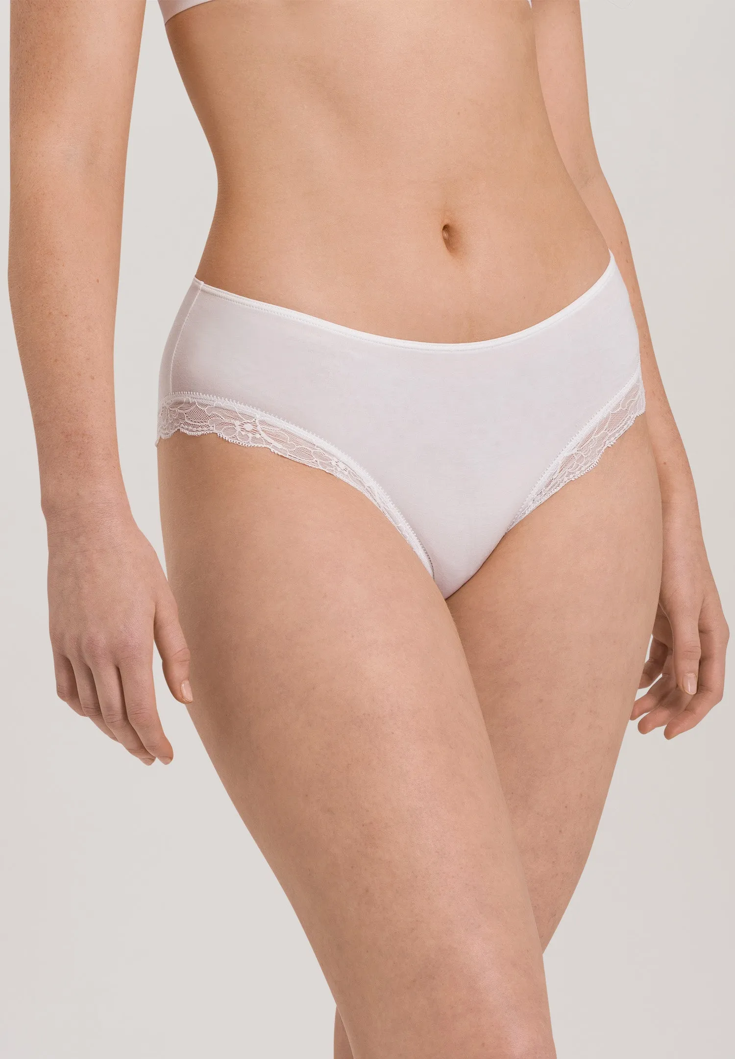 Cotton Lace Midi Briefs