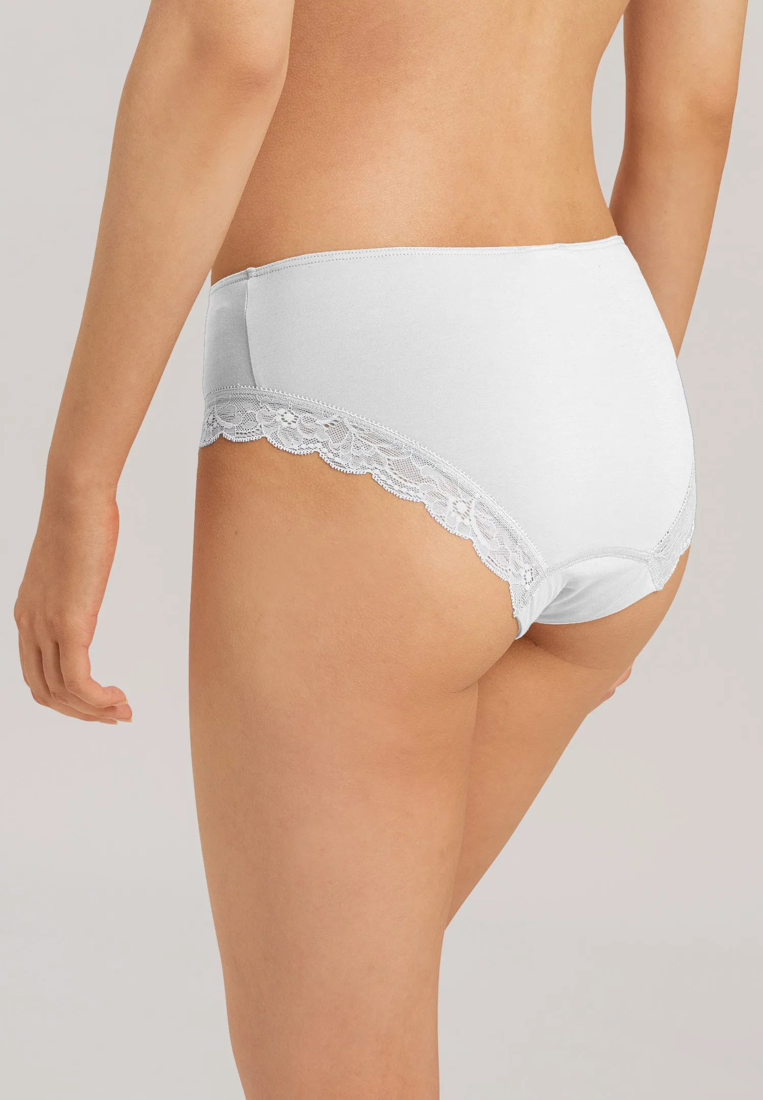 Cotton Lace Midi Briefs