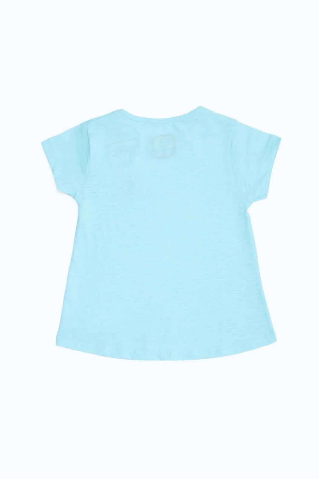 Girls Blue Plain T-Shirt