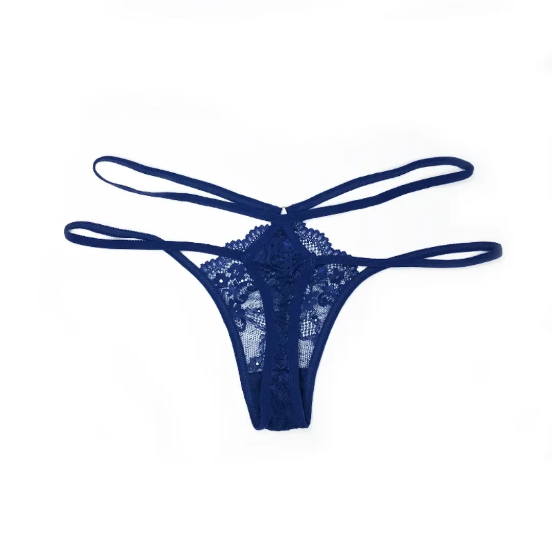 Hollow Out Sensual Thongs - Luxury Silk G-String Panties with Alluring Hollow Out Detailing