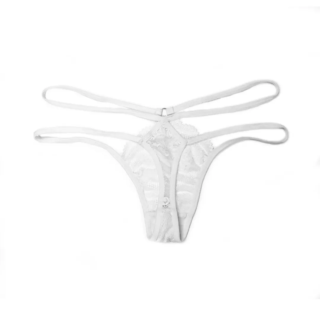 Hollow Out Sensual Thongs - Luxury Silk G-String Panties with Alluring Hollow Out Detailing