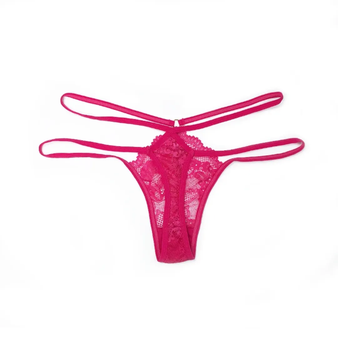 Hollow Out Sensual Thongs - Luxury Silk G-String Panties with Alluring Hollow Out Detailing