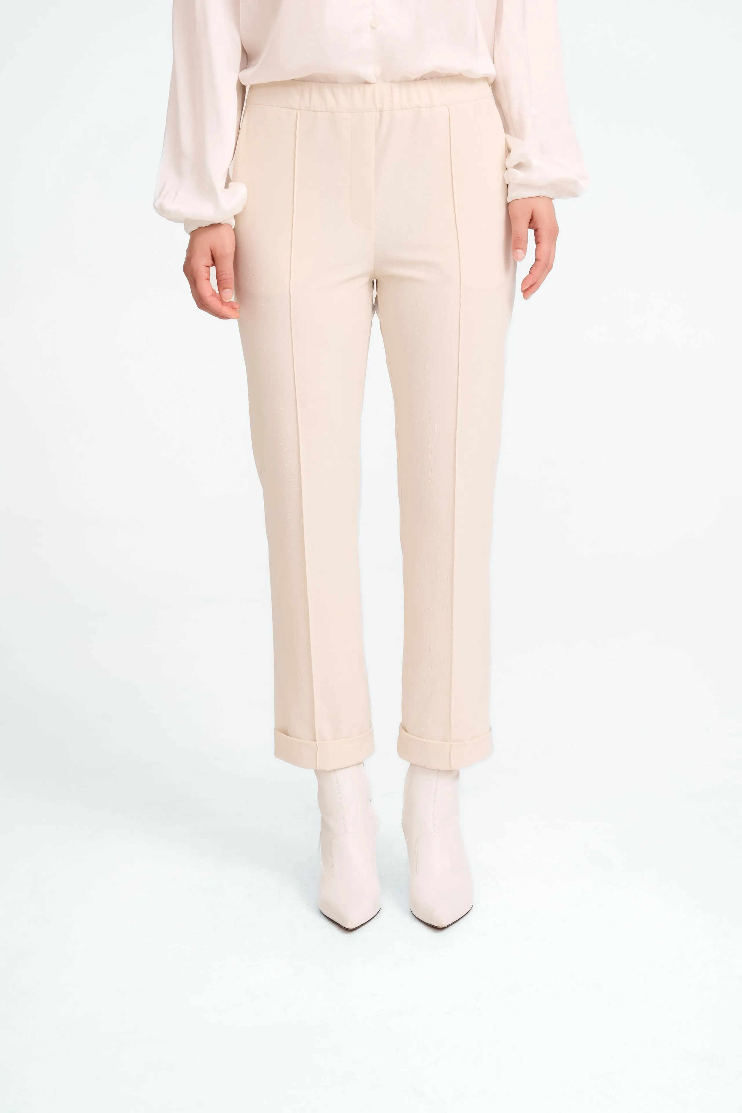 IrenaN structure technical jersey pants | Light Sand