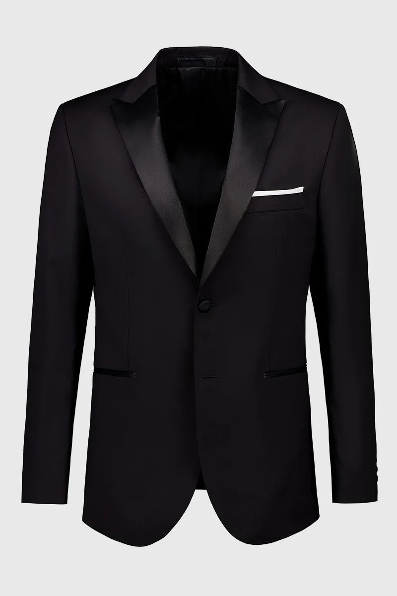 JOE BLACK F6447 BLACK SLOAN TUXEDO JACKET