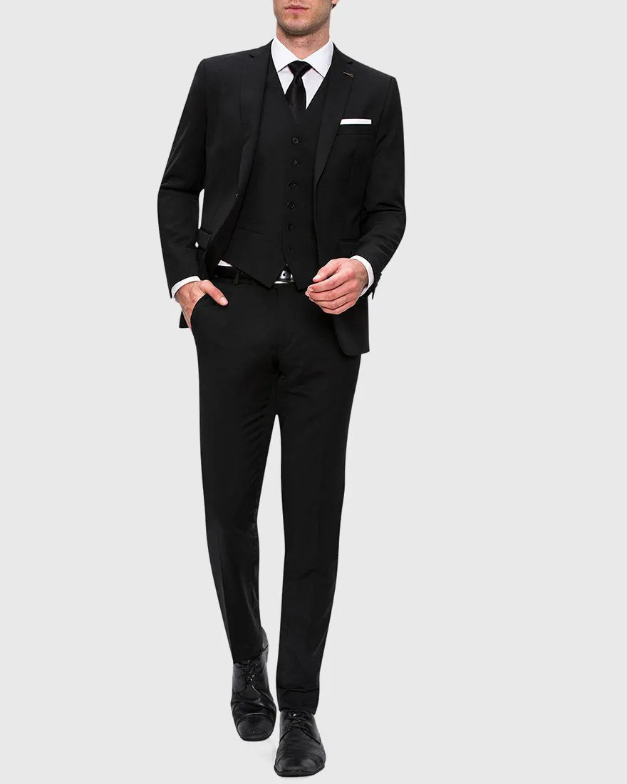 JOE BLACK FJV032 BLACK ANCHOR SUIT JACKET