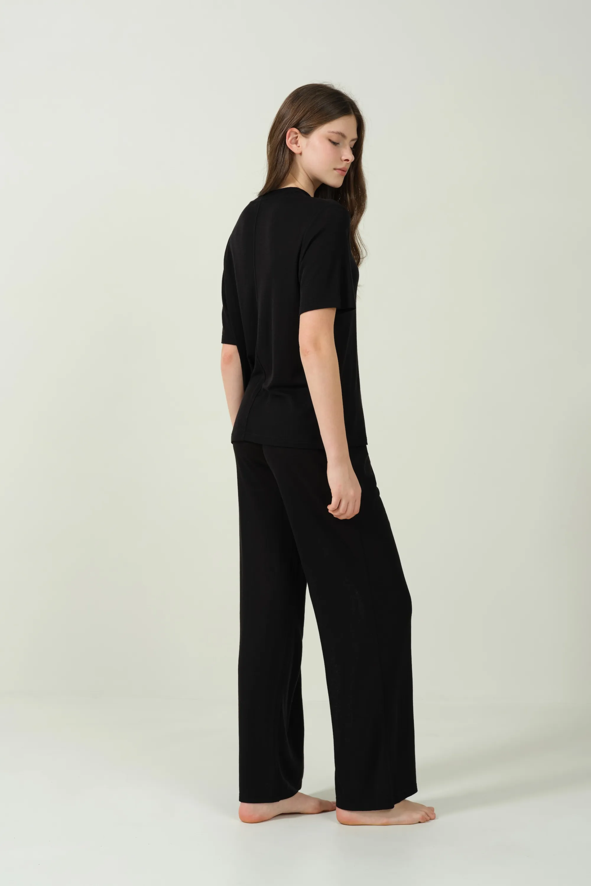 Knit Straight-Leg Lounge Pants