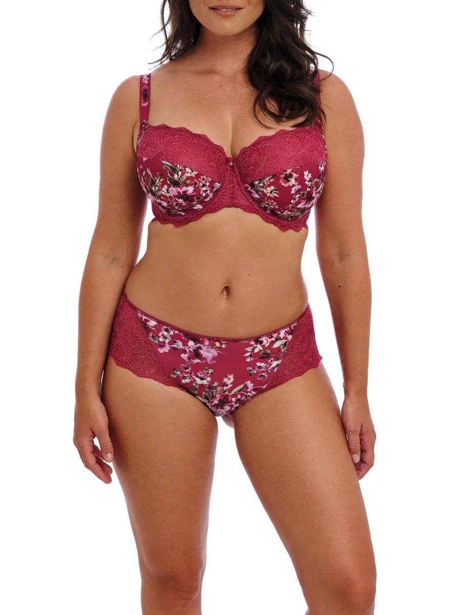 Lucia Side Support Bra - Cherry