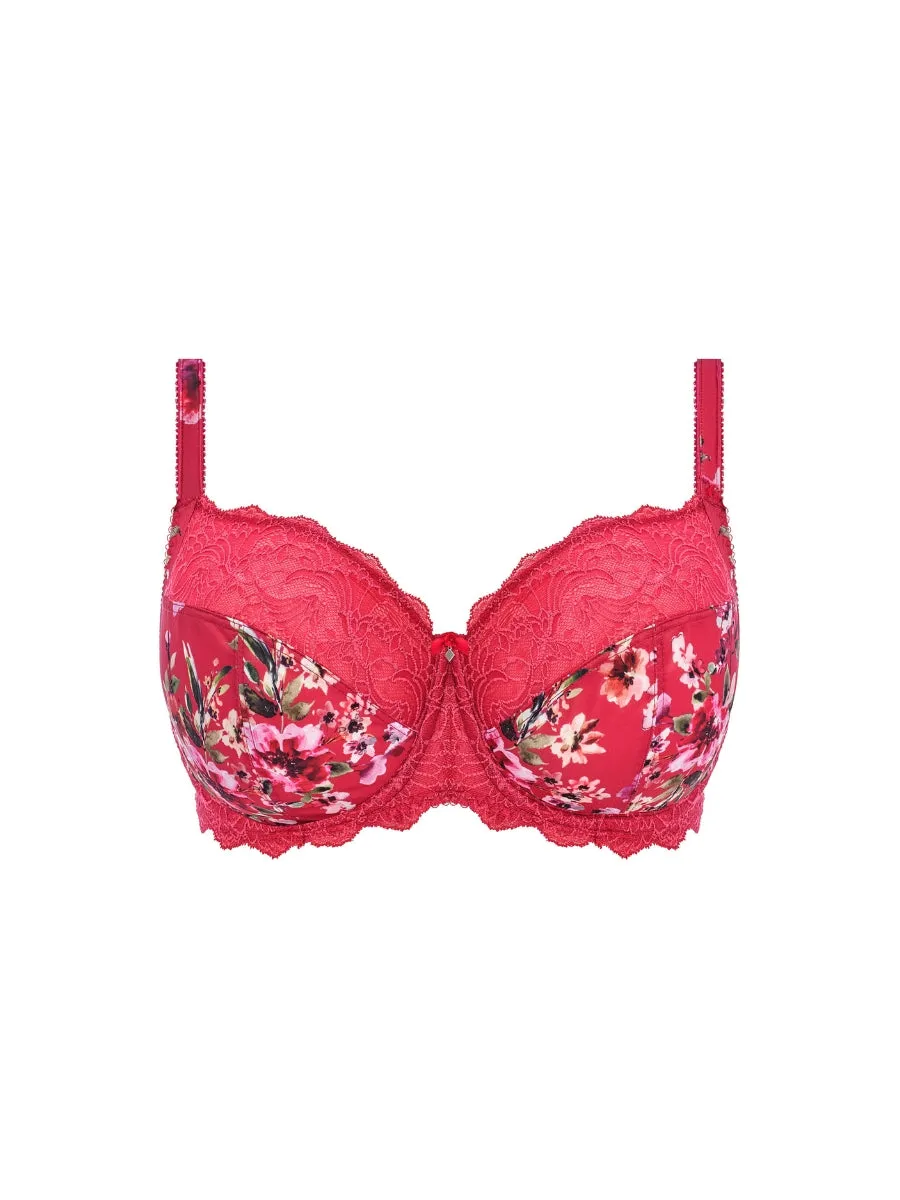 Lucia Side Support Bra - Cherry