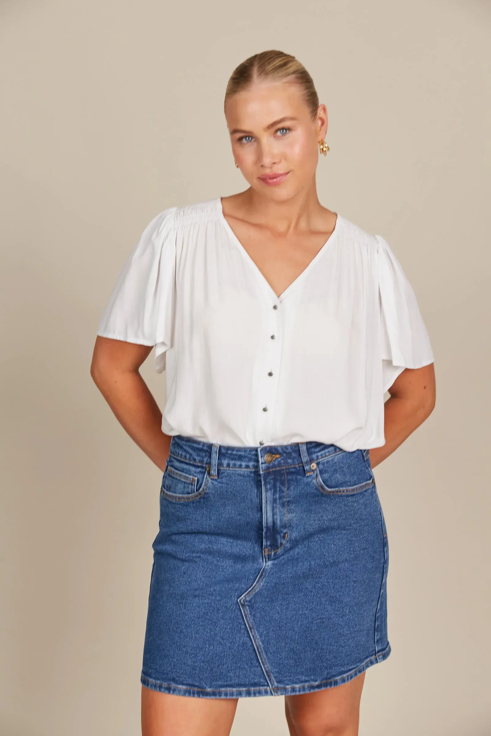 Margot Denim Skirt - Denim