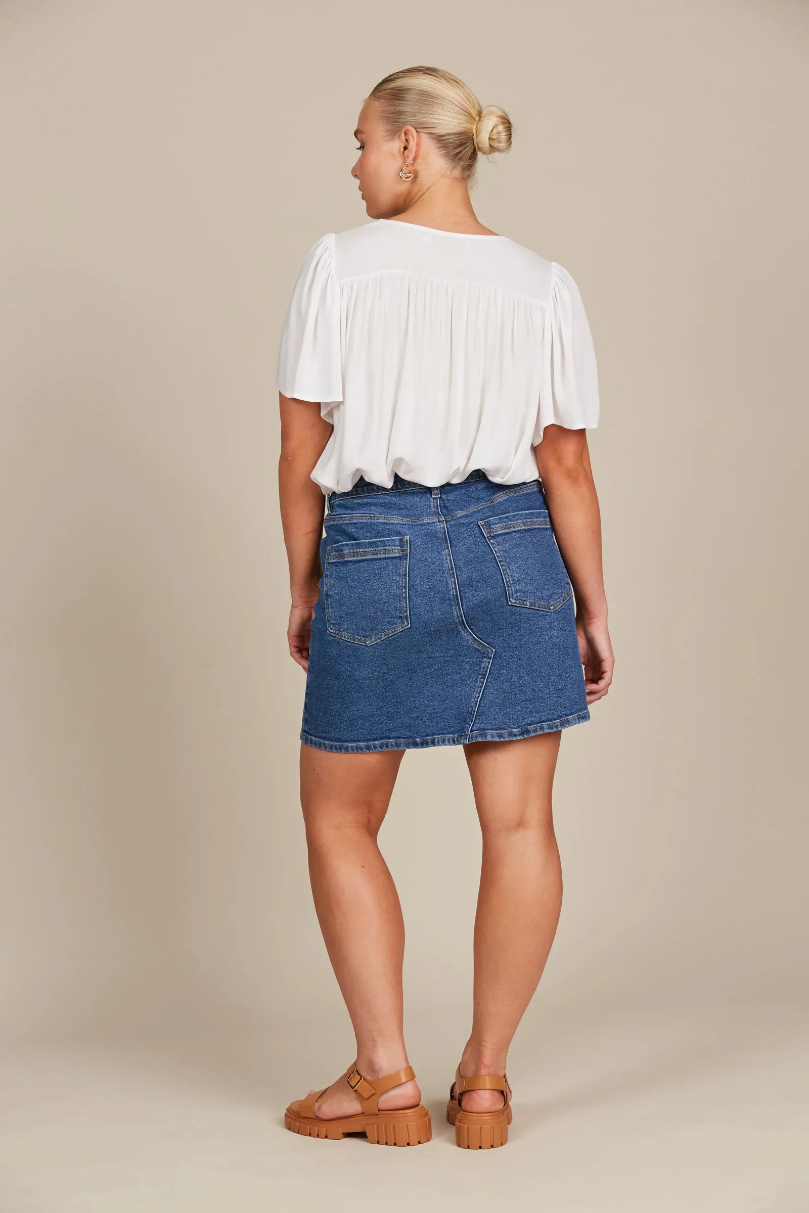 Margot Denim Skirt - Denim