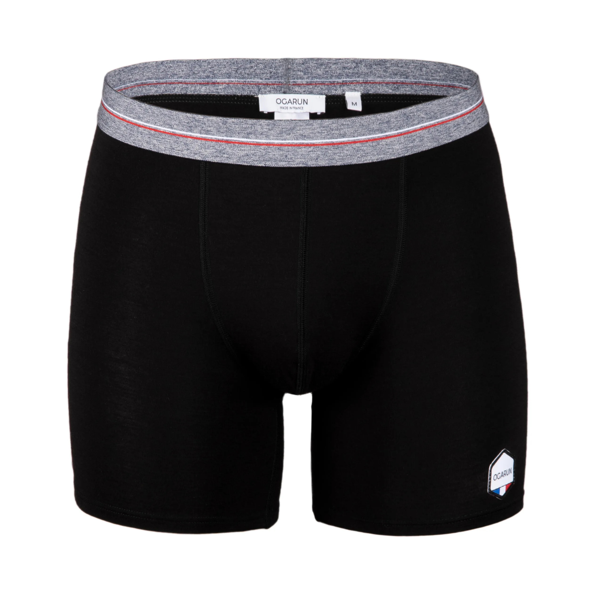 MEN'S MERINO WOOL BOXERS -10  30°C OGARUN, black