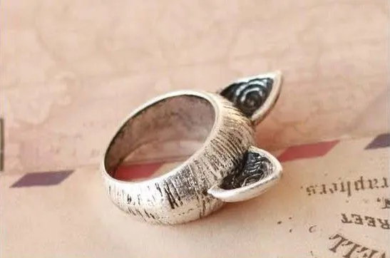 Meow Pointy Ears Vintage Ring