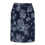 Navy A-Line Osterley Linear Skirt