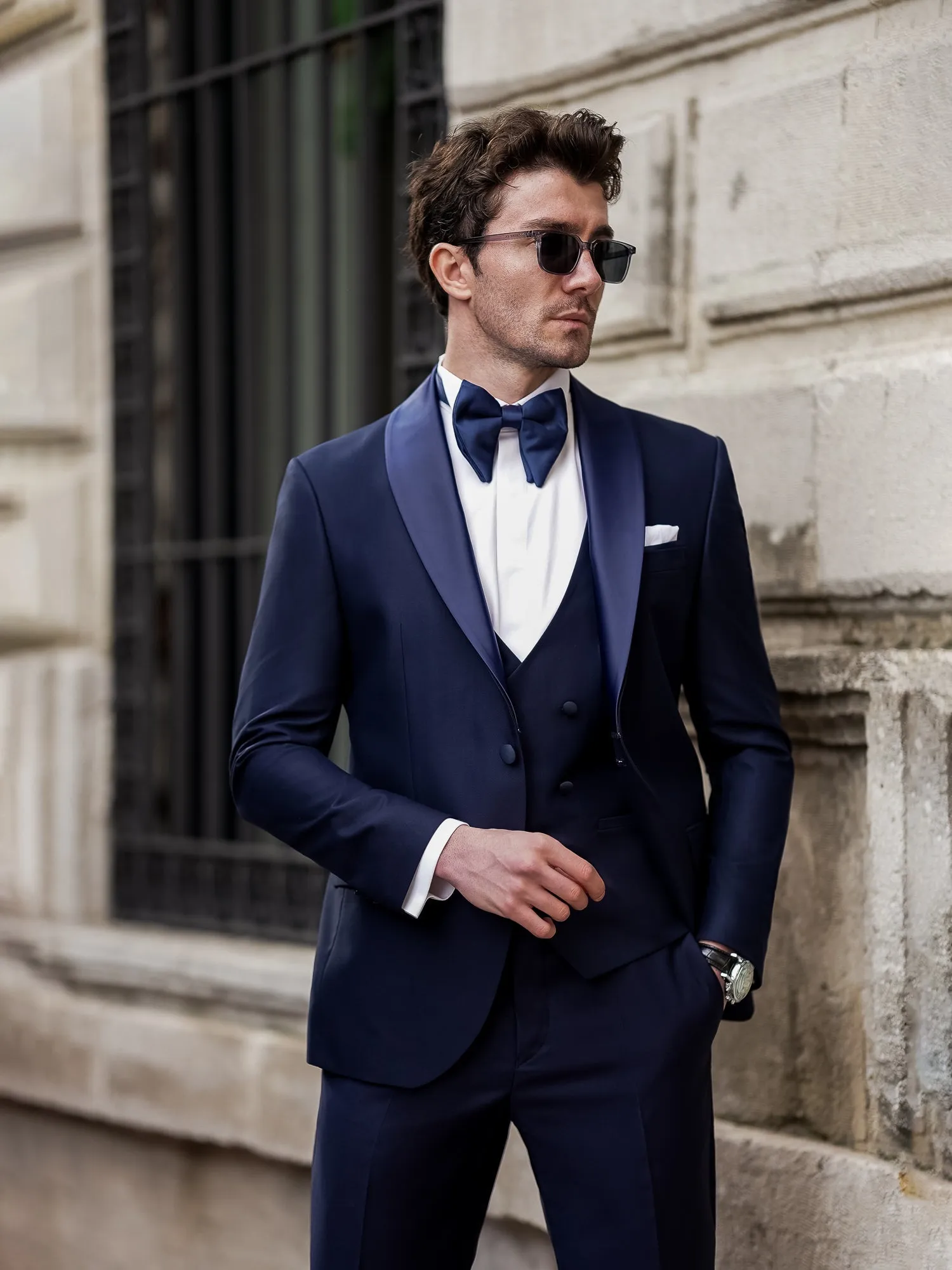 Navy Slim-Fit Tuxedo 3-Piece