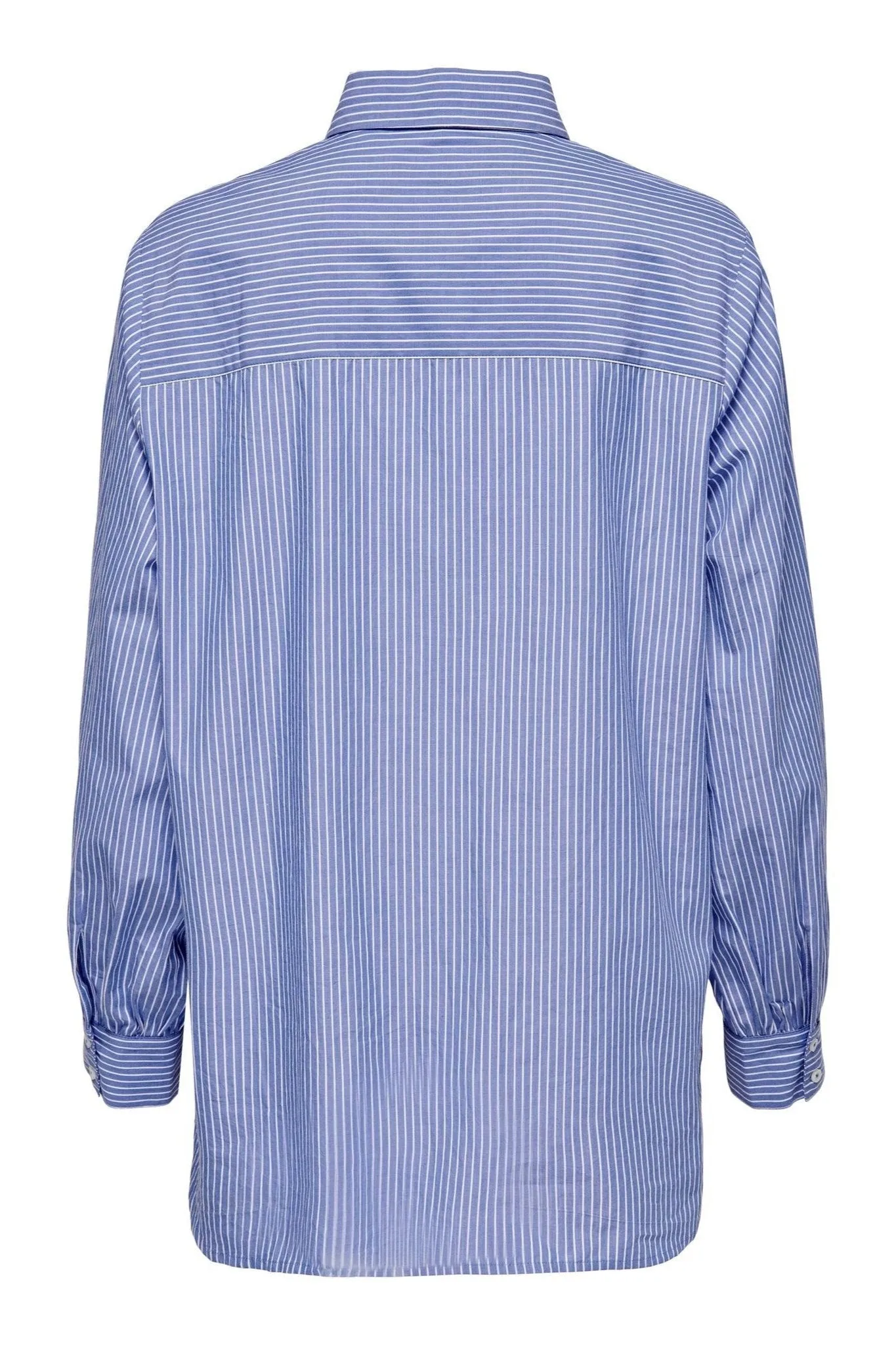 Nora Stripe Shirt - Bleached Denim