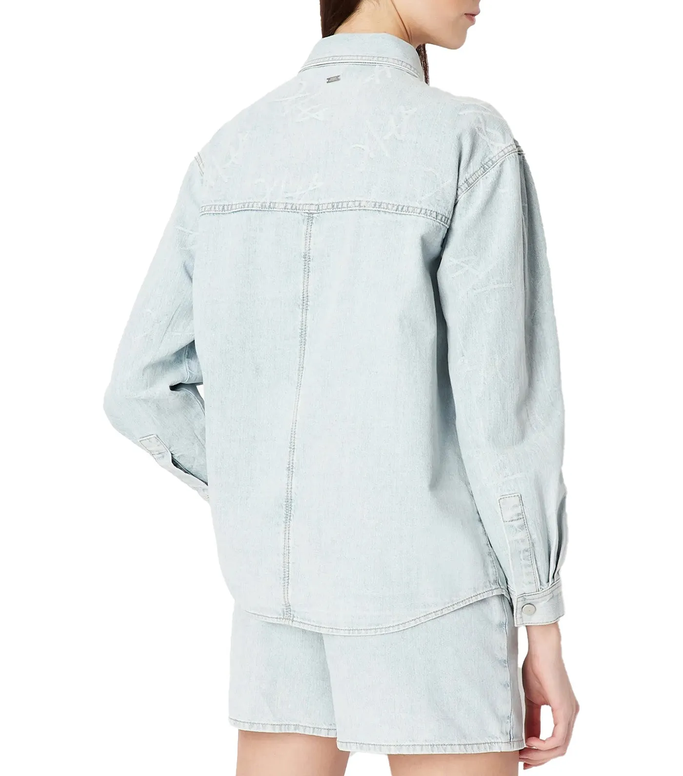 Organic Cotton Jacquard Denim Shirt