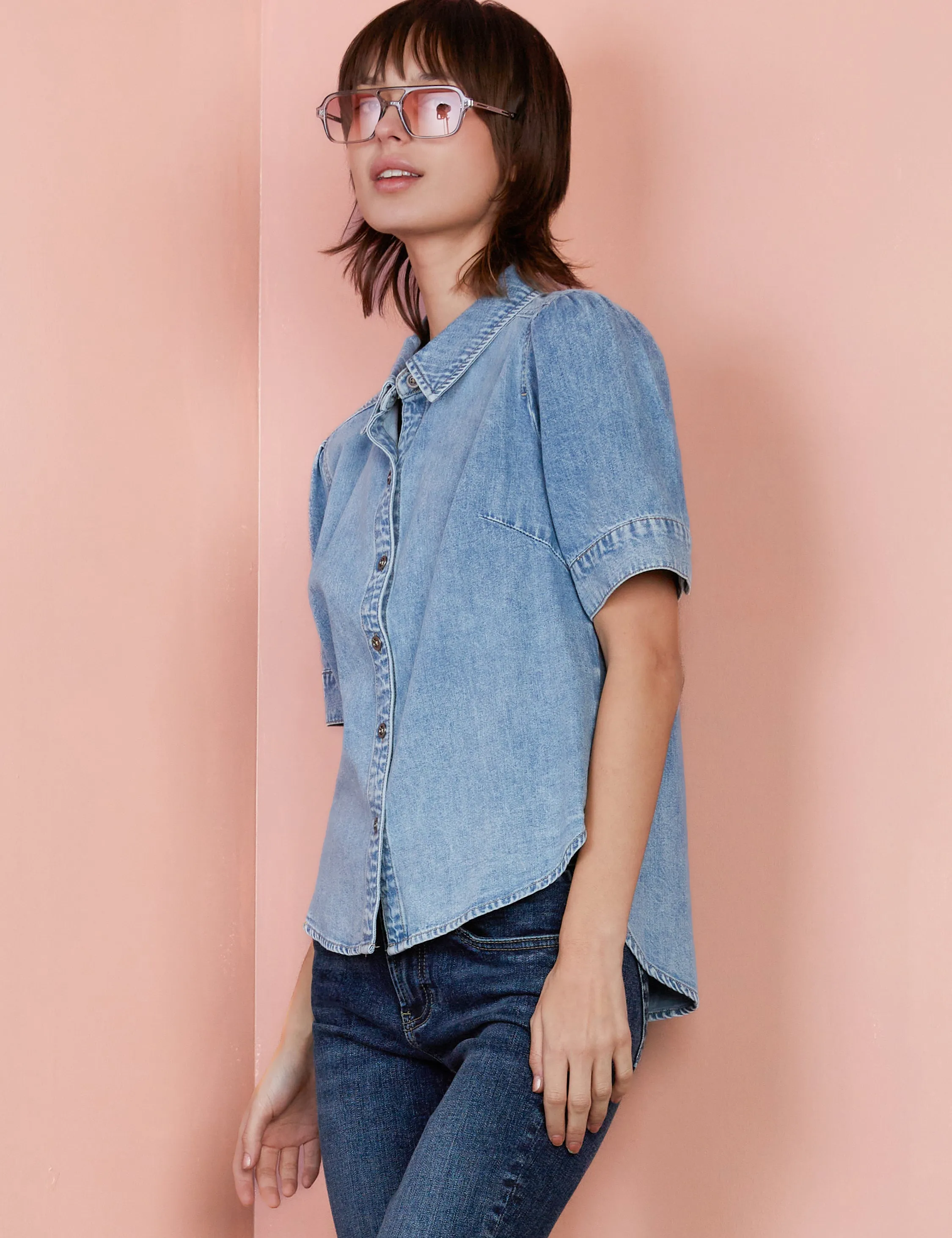 Perfect Puff Denim Shirt