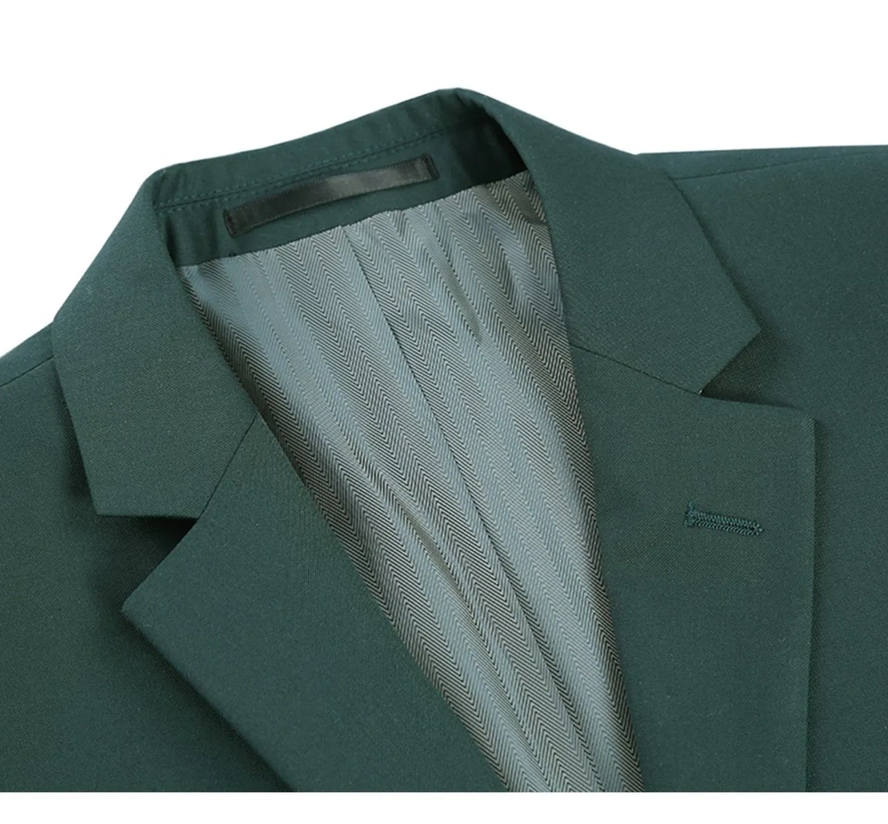 RENOIR Green 2-Piece Slim Fit Single Breasted Notch Lapel Suit 201-9