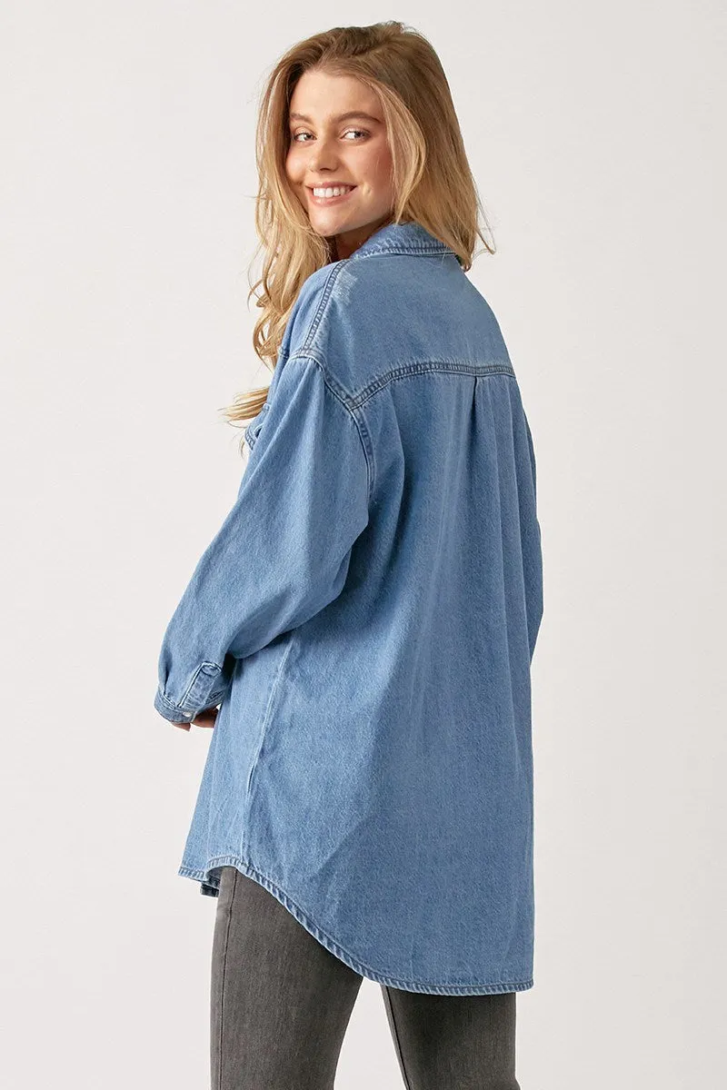 RISEN Classic Denim Button Up