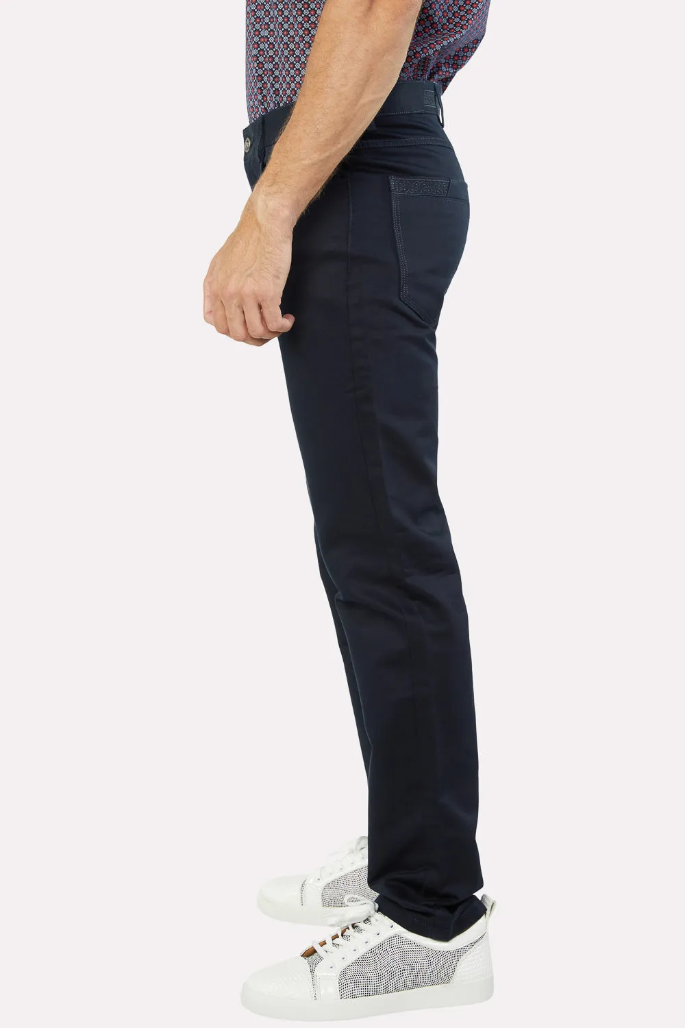 Slade Men's Navy Relaxed Fit Stretch Pants