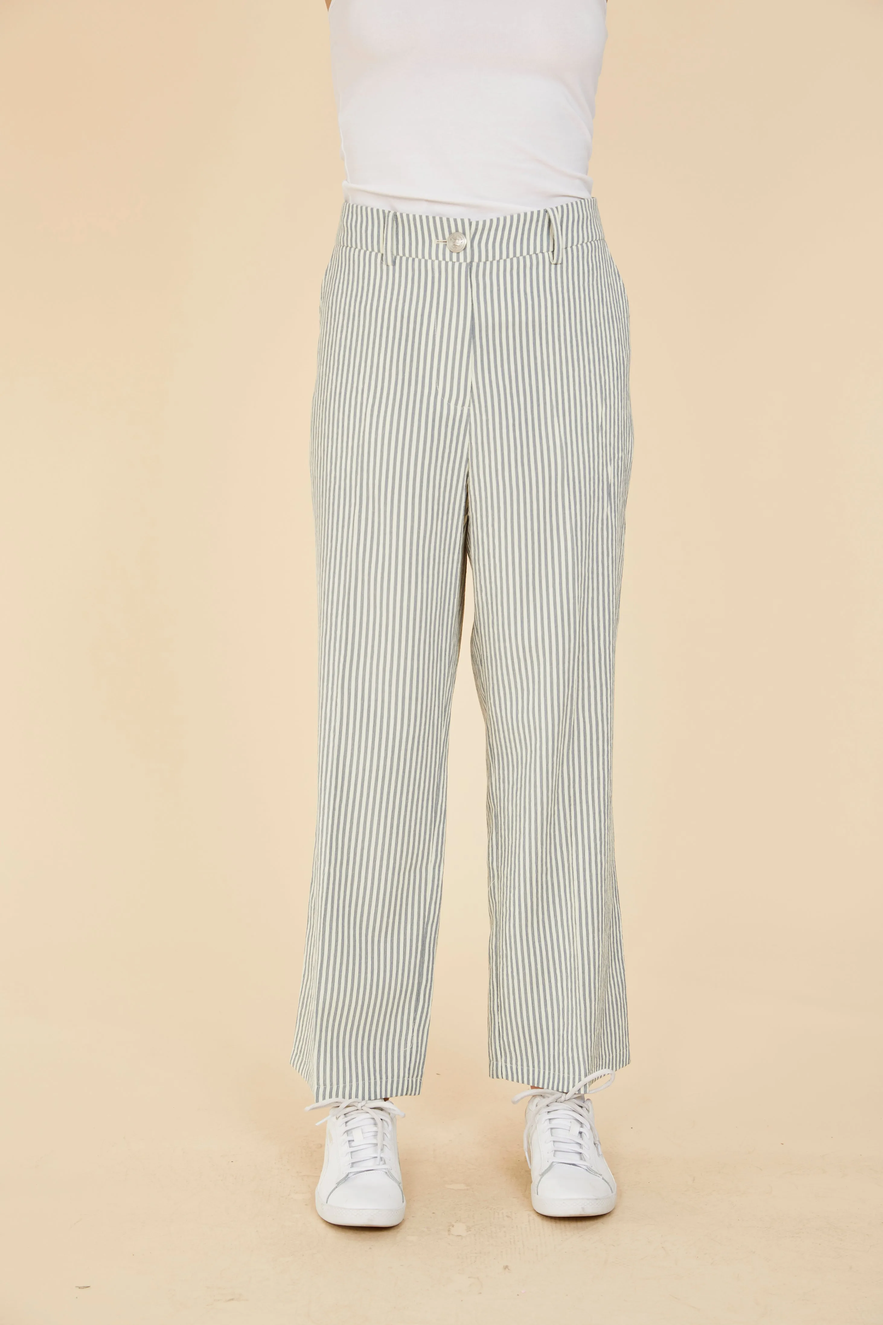 Striped Seer Sucker Pants