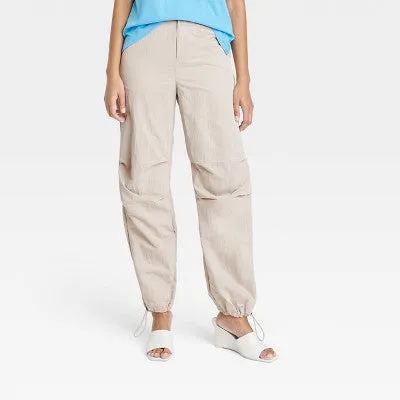 Women's High-Rise Parachute Pants - A New Day