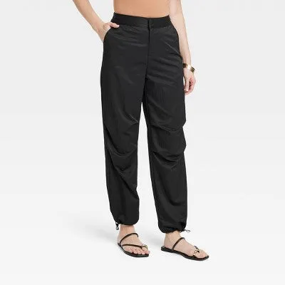 Women's High-Rise Parachute Pants - A New Day