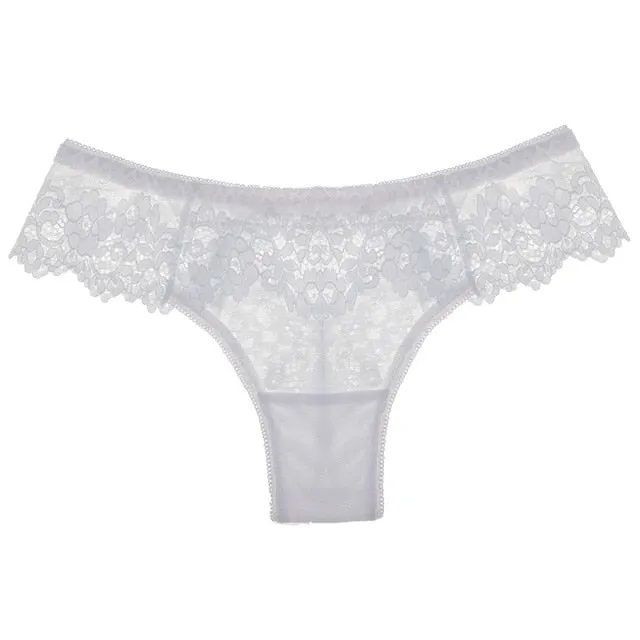 Women's Lace Panties Underwear Seamless Briefs Low Waist Sport Panty Comfort Underpants Lingerie