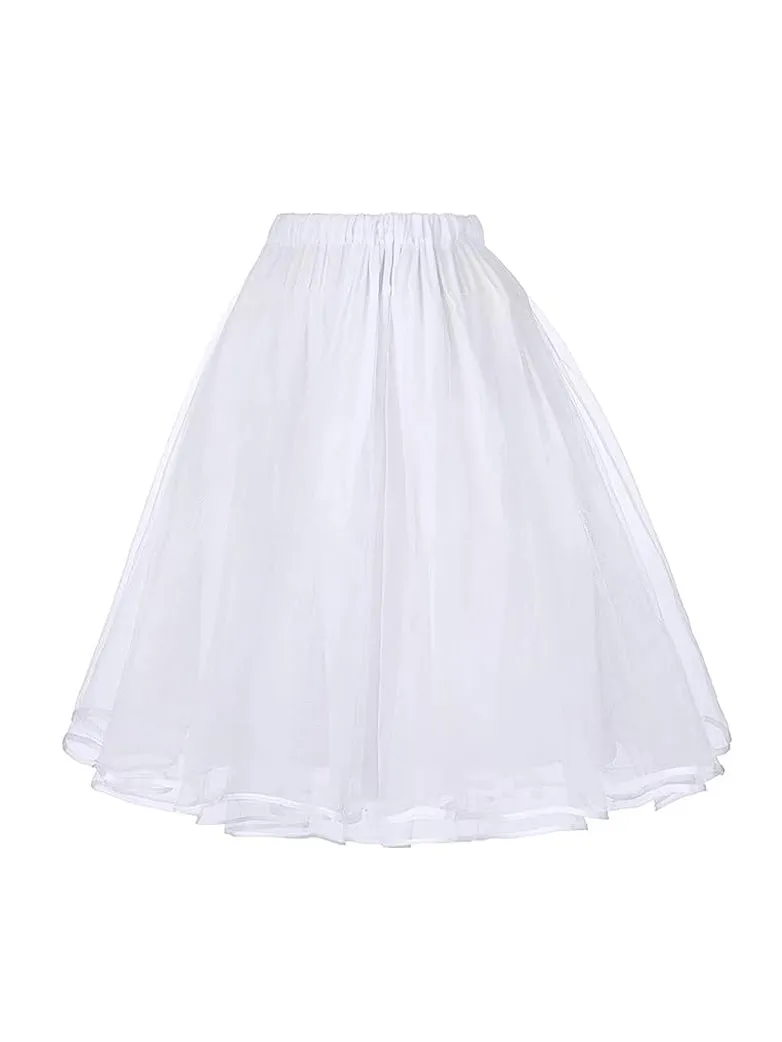 Women's Luxury Retro 3 Layers Tulle Netting Petticoat