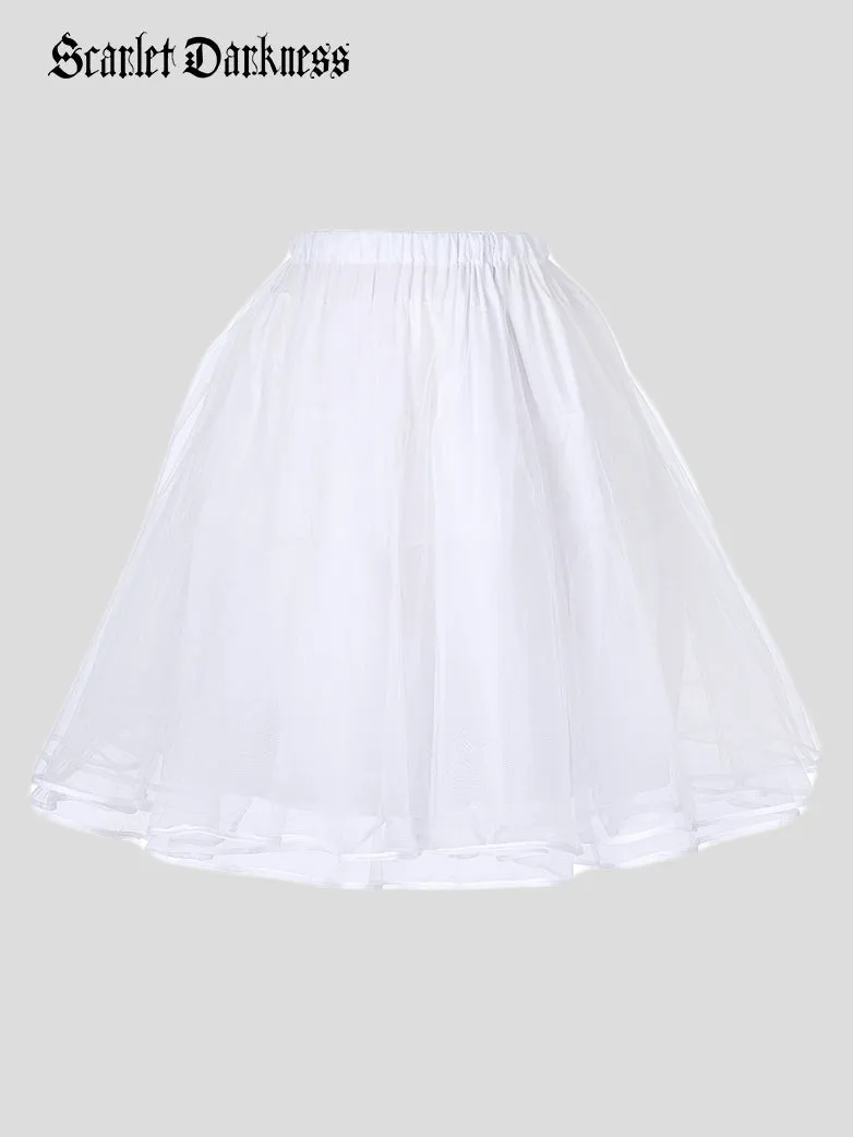 Women's Luxury Retro 3 Layers Tulle Netting Petticoat