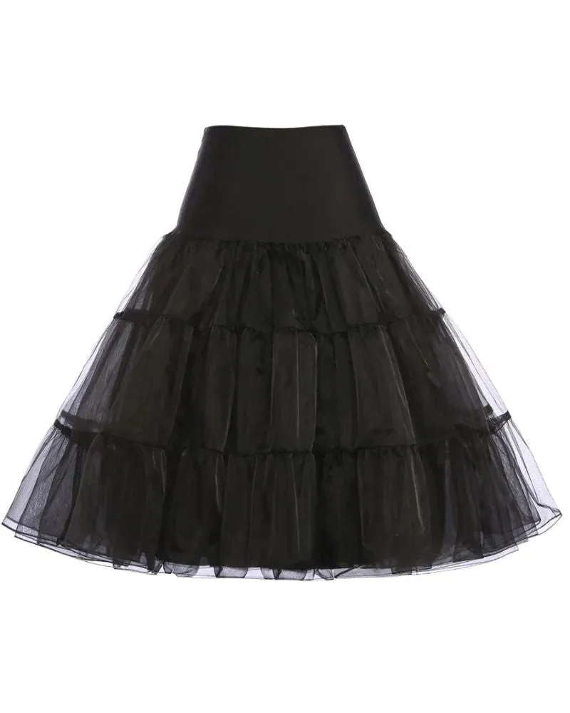 Women's Luxury Retro 3 Layers Tulle Netting Petticoat