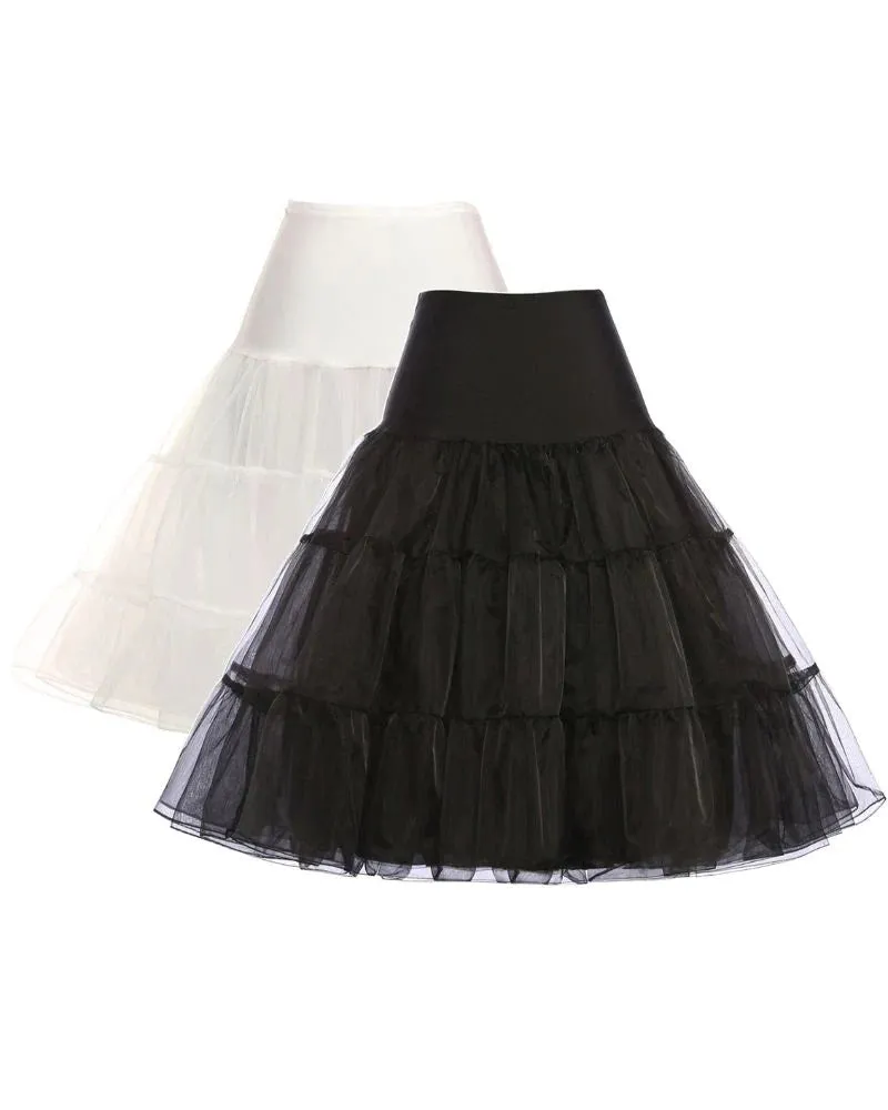 Women's Luxury Retro 3 Layers Tulle Netting Petticoat