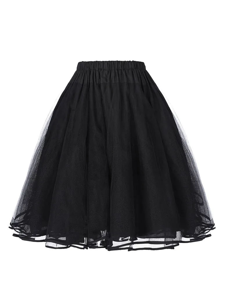 Women's Luxury Retro 3 Layers Tulle Netting Petticoat